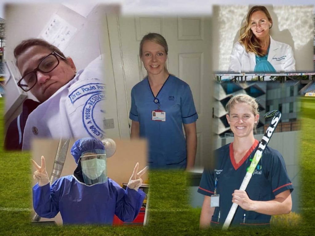 奥运健将站在第一线