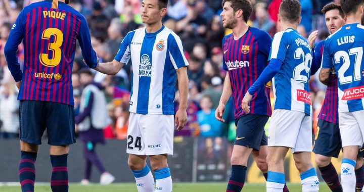 西班牙人近期遭5连败，10年未曾赢巴萨