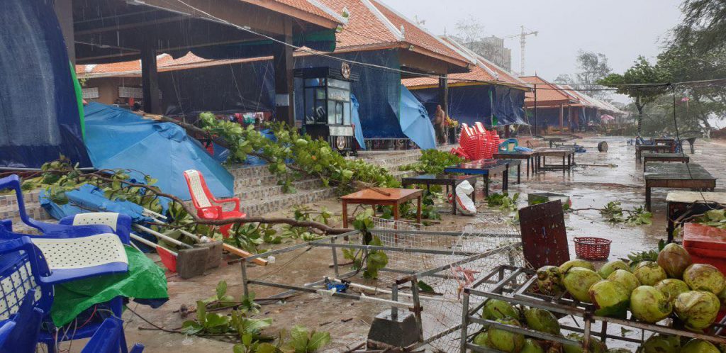 柬埔寨西港零星风灾 当局:勿信洪灾假闻