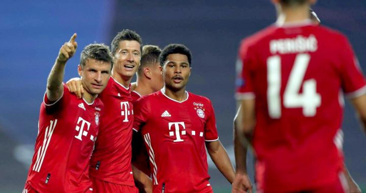 拜仁慕尼黑轻取里昂，单季踢进42球，队史第11度争冠。