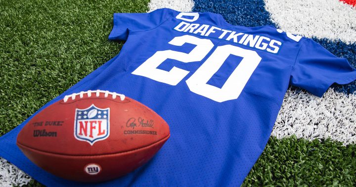 DraftKings在纽约巨人队的象徵性球衣