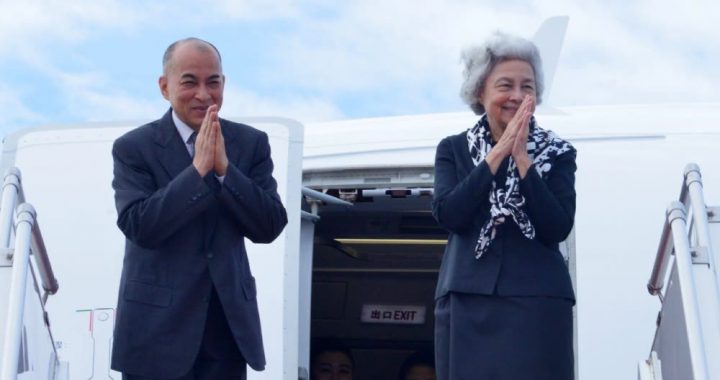 柬埔寨国王西哈莫尼6日访华体检