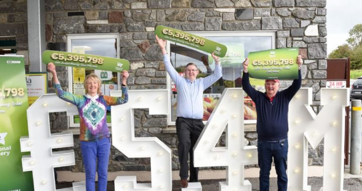来自爱尔兰基尔肯尼的家庭，投注同组号码超过25年，幸运中得大奖。