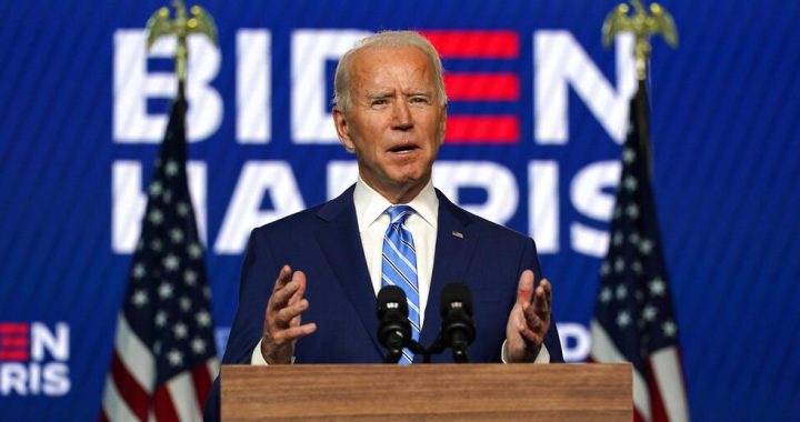 几乎确定胜选的民主党候选人拜登