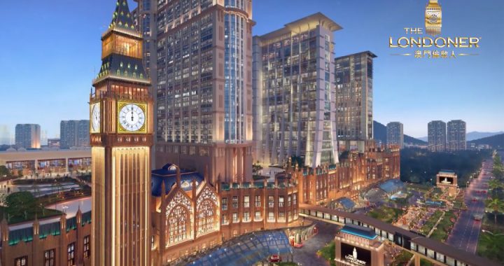 澳门伦敦人呈献经典的英国宏伟建筑，外墙以西敏寺及国会大厦作设计蓝图。