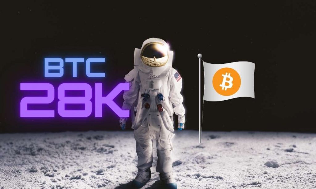 比特币直冲28000美元关卡，下一关30k