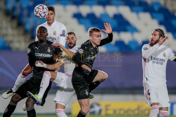 欧冠赛皇马击败门兴晋级16强