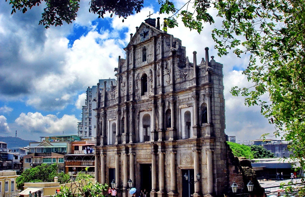 澳门知名地标大三巴