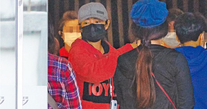 安以轩前往澳门在台北松山机场登机