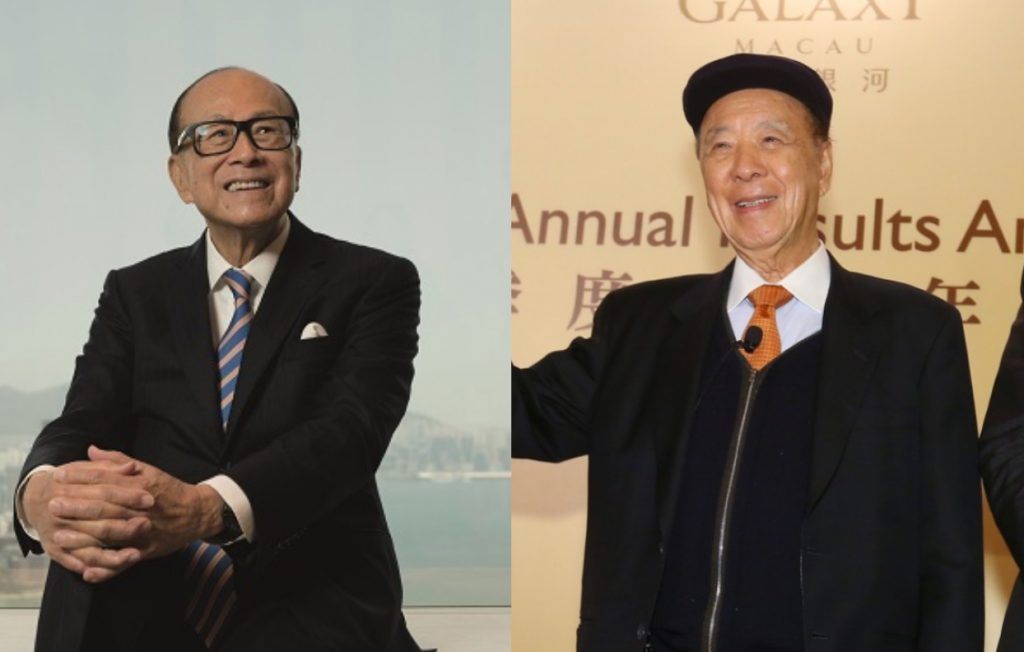 香港首富李嘉诚与澳门首富吕志和