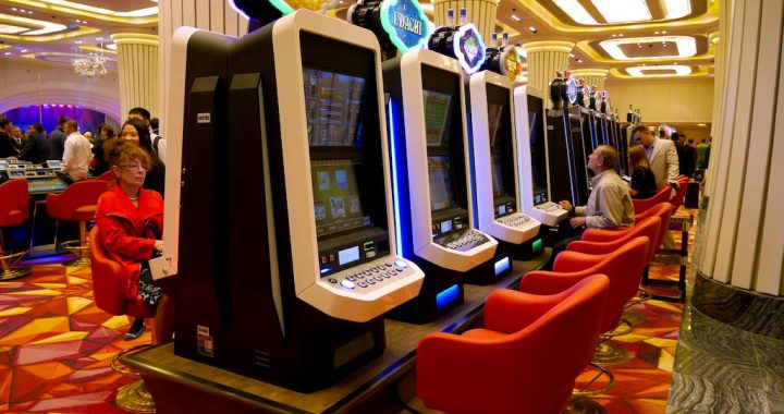 水晶虎宫殿赌场内伍丰制造的博彩游戏机台