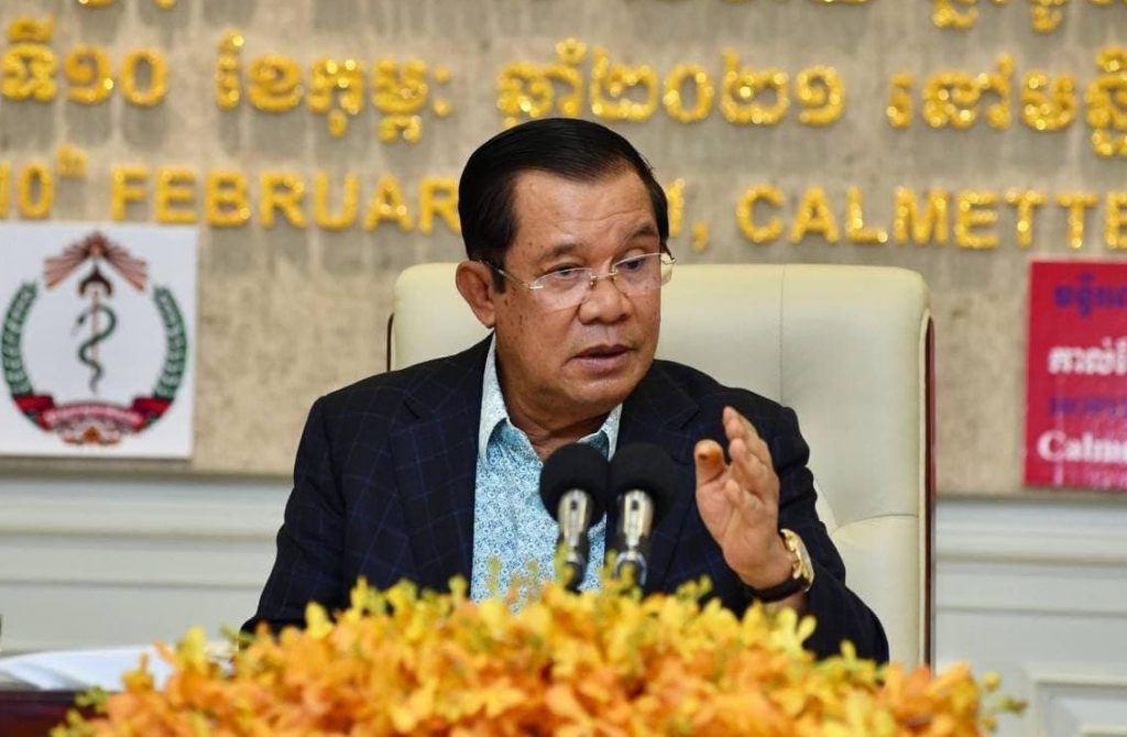 洪森8日晚间再度发表紧急讲话