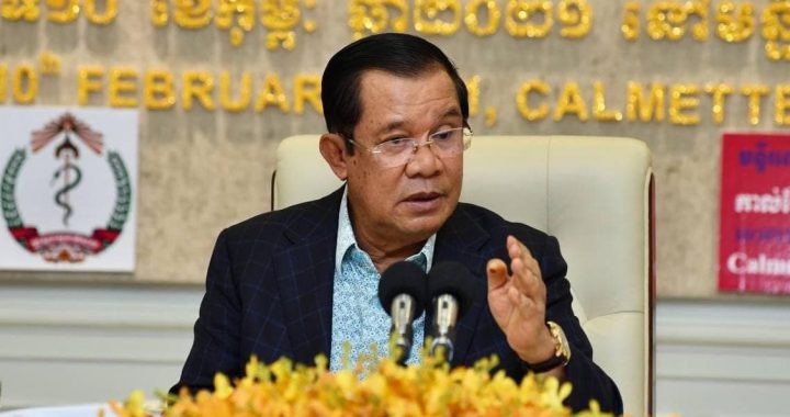 洪森8日晚间再度发表紧急讲话