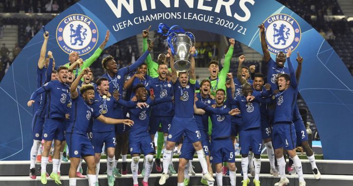 切尔西队史上第二次捧起歐冠金杯