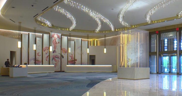 希尔顿于拉斯维加斯名胜世界的酒店大厅