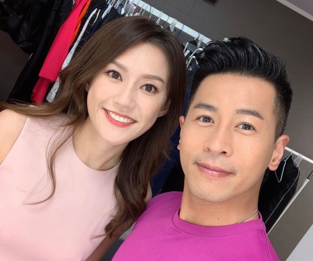 罗雪妍与六合彩主要主持人蔡国威