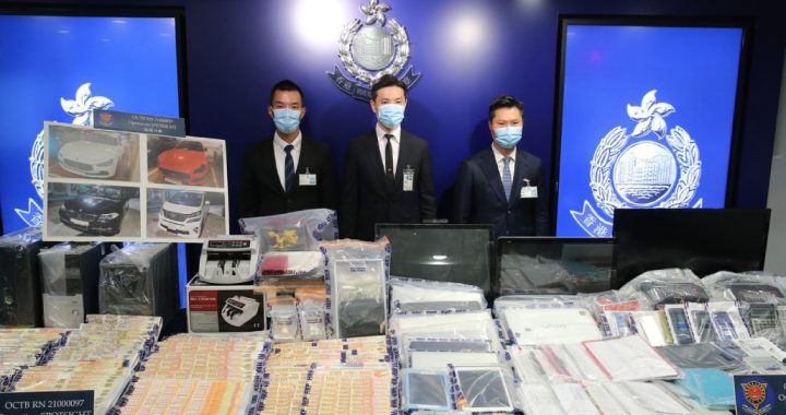 香港警方捣破两非法赌博集团 投注额逾34亿港元