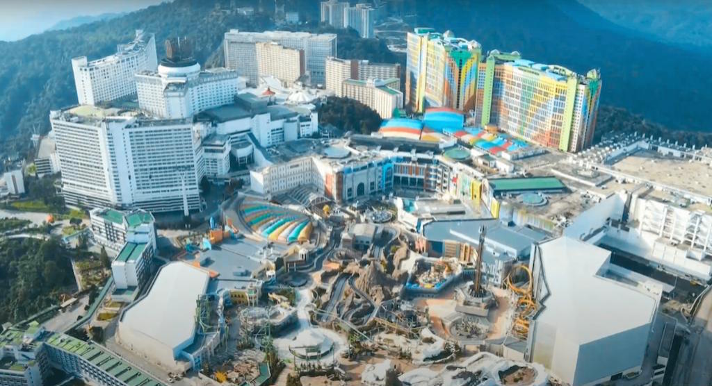 云顶名胜世界与天城主题乐园航拍