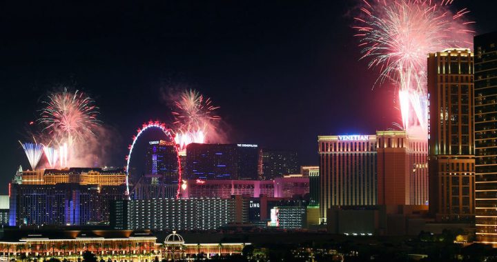 拉斯维加斯欢庆美国独立日