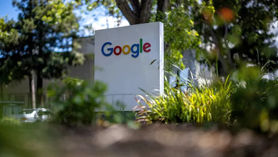 Google Finance整合预测市场数据界面示意图，显示Kalshi与Polymarket的实时市场走势。