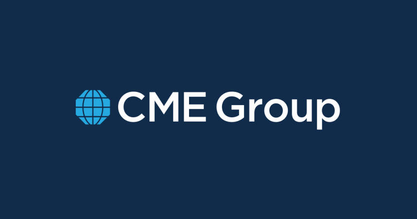 芝加哥商品交易所集团（CME Group）的标志。交易所运营商及其合作伙伴 FanDuel 将于 12 月推出一个预测市场平台，涵盖体育赛事。