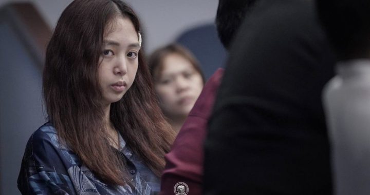 菲律宾POGO案件关键人物卡桑德拉·翁在参议院听证会上。她因人口贩运指控被国际刑警组织通缉。