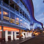 澳大利亚星亿娱乐集团（The Star Entertainment）悉尼总部夜景外观。