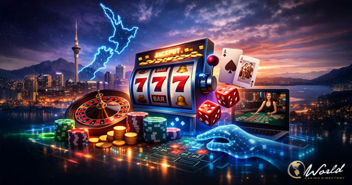 数码老虎机与筹码示意新西兰在线赌场监管