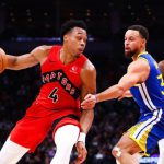 库里对位猛龙巴恩斯，比赛加时逆转勇士