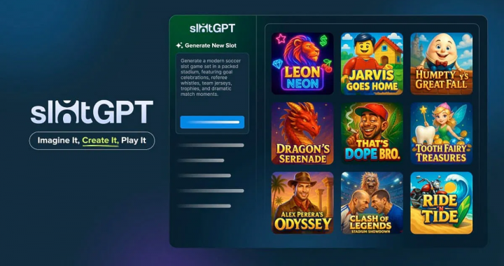 SlotGPT界面展示AI生成老虎机游戏列表
