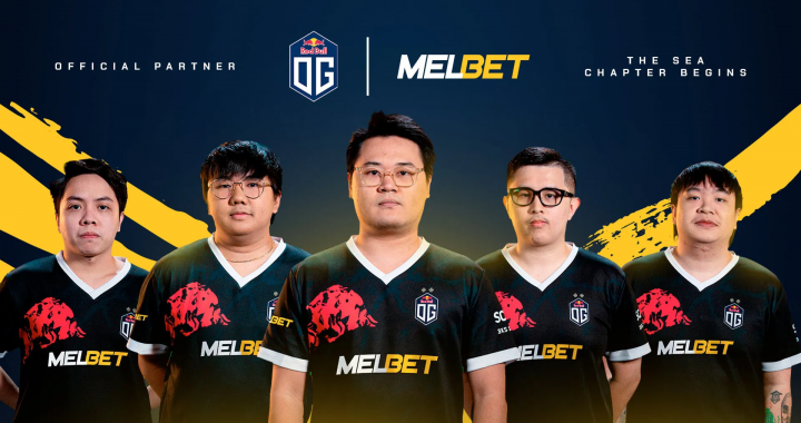 OG战队队员合影宣布Melbet合作
