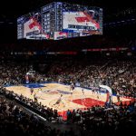 NBA澳门季前赛现场 火箭对阵独行侠比赛画面