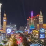 澳门夜景与地标灯光，博彩行业年终奖金话题