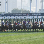 香港国际赛马起跑瞬间，世界彩池国际赛事场景