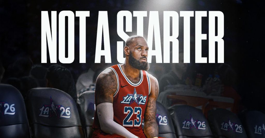 詹姆斯连续21年NBA明星赛首发纪录中断