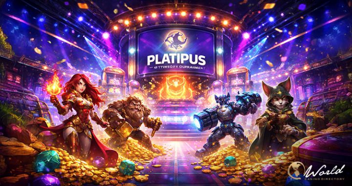 Platipus老虎机锦标赛宣传画面，2026五阶段赛事主题