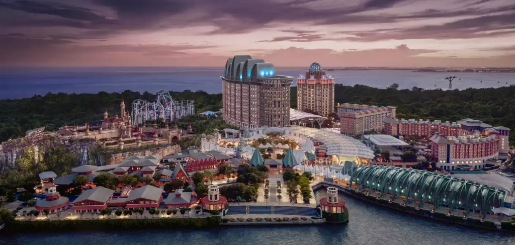 圣淘沙名胜世界航拍全景 体验目的地升级