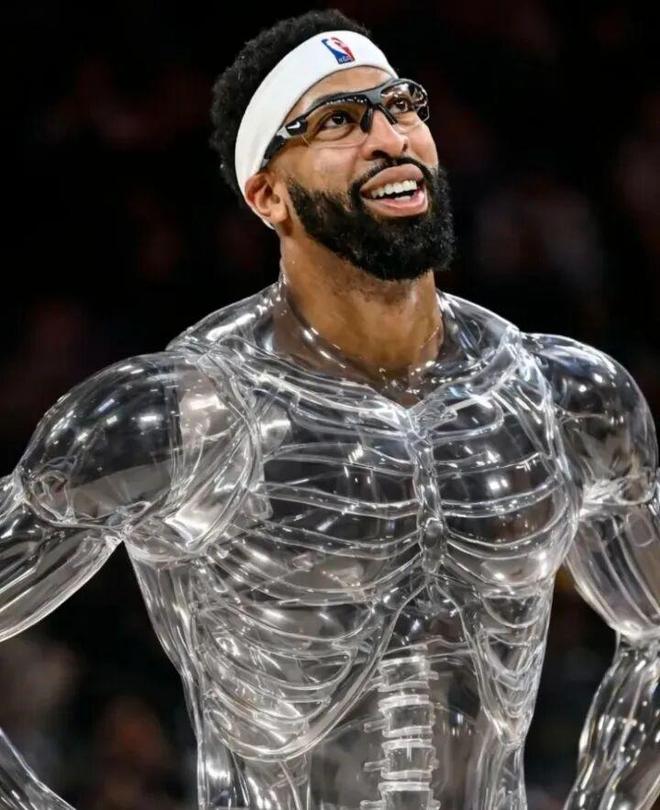 戴维斯身体成为易碎玻璃的合成影像