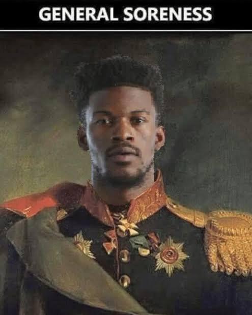 巴特勒头像配GENERAL SORENESS字样网络梗图