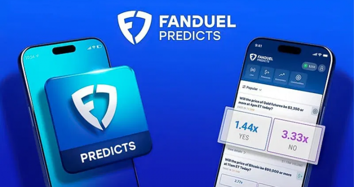 FanDuel Predicts应用界面展示 体育与金融预测市场功能