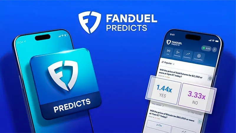 FanDuel Predicts应用界面展示 体育与金融预测市场功能