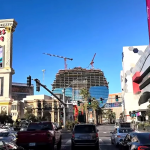 拉斯维加斯大道吉他酒店工地与凯撒招牌