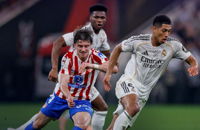 皇马球员对抗马竞，西超杯半决赛