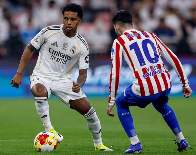 皇马球员对抗马竞，西超杯半决赛