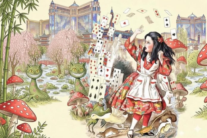 爱丽丝扑克牌插画 日本IR争议意象