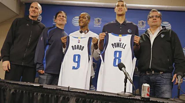 独行侠发布会合影,隆多交易相关历史画面