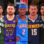 NBA全明星国际球星合影，展示多位国际球员冲击全明星首发席位