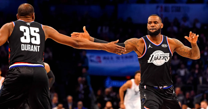 詹姆斯以1,059,855票反超杜兰特升至西部第8。