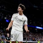 伯纳乌皇马小将庆祝进球 西甲焦点战