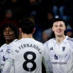 曼联球员场上庆祝进攻配合 英超战平伯恩利